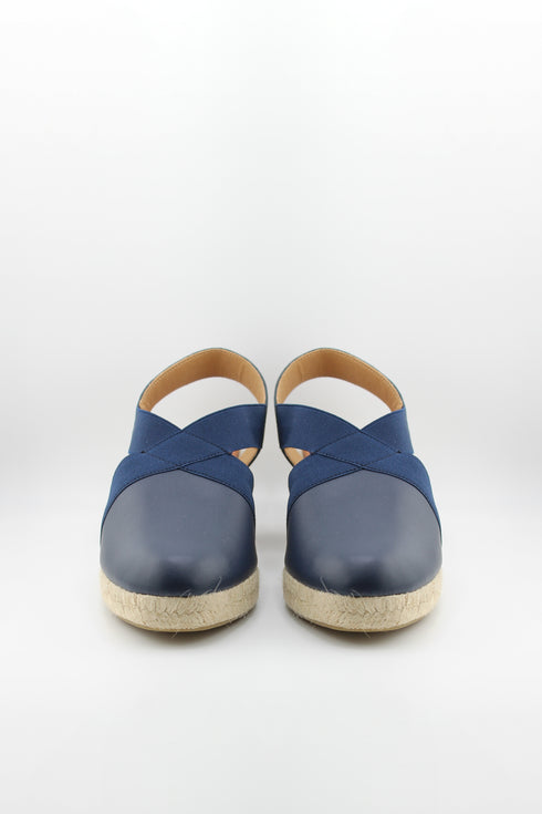 Jutelia Cross Strap Espadrille Wedge Sandals